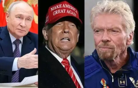 O bilionário Sir Richard Branson lançou um ataque mordaz contra Trump, denunciando a sua política de apaziguamento em relação ao ditador russo Vladimir Putin