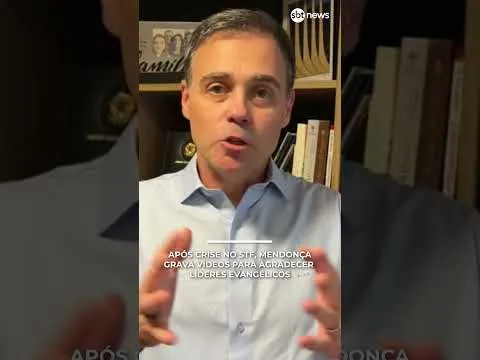 Após crise no STF, Mendonça grava vídeos para agradecer líderes evangélicos