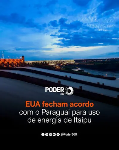 Acordo entre EUA e Paraguai pode reduzir venda de energia excedente da usina de Itaipu ao Brasil