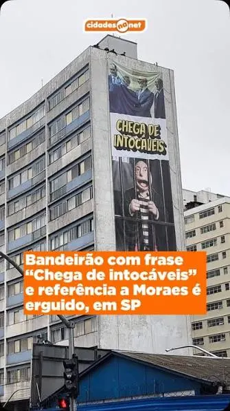 Bandeirao Os Intocáveis em SP ganha destaque nas redes 