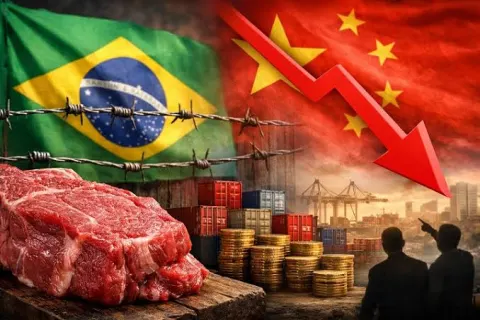 O Brasil enfrenta um duplo golpe nas exportações: a Europa suspende as importações de carne e a China reduz suas compras