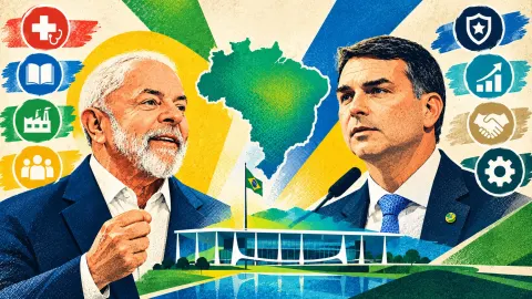 Compare as principais propostas de Flávio Bolsonaro e Lula