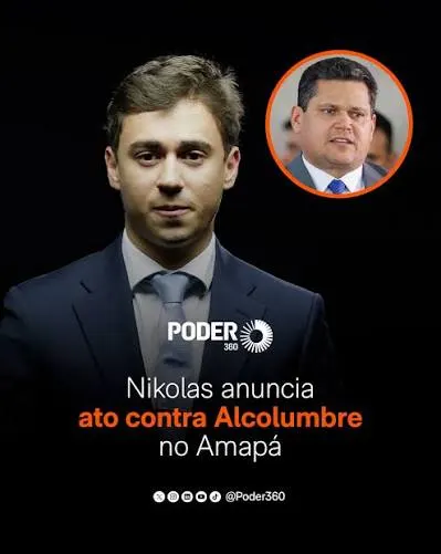 NIKOLAS PROMETE PROTESTO NA CASA DE ALCOLUMBRE E DEFENDE MORAES NA CADEIA
