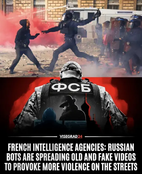 Agências de inteligência francesas confirmaram que redes de bots ligadas à Rússia estão transformando em arma os tumultos violentos do último fim de semana