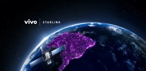 Vivo se une à Starlink e libera WhatsApp, chamadas e mapas no modo satélite