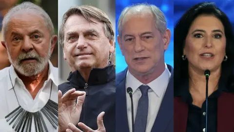 Em setembro de 2022...Datafolha: Lula mantém 45%, e Bolsonaro vai a 34% no 1º turno após o 7/9