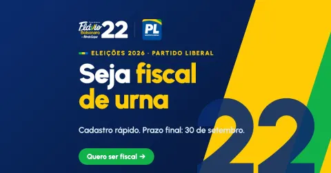 Seja fiscal de urna · Cadastro do Partido Liberal · Eleições 2026. Hoje é  último dia para se escrição para ser fiscal