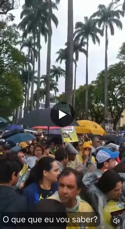 Mais imagens da manifestação em BH