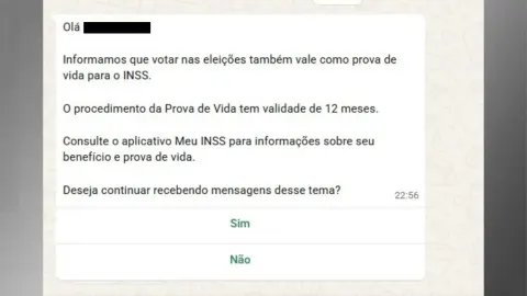 Governo usa WhatsApp para incentivar idoso a votar por prova de vida | Blogs | CNN Brasil