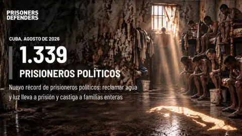 Cuba atingiu um novo recorde de 1.339 presos políticos: “Exigir água ou eletricidade pode levar à prisão”