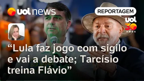 Lula faz jogo com sigilo e vai a debate; Tarcísio assume lugar de Marçal, e treina Flávio | Janaina